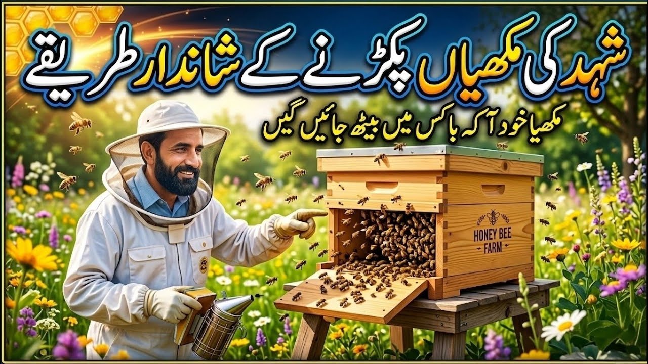 How To Trap Honeh Bees || Honey Bee Capturing ||؛شھد کی مکھیاں پکڑنے کا طریقہ #trending #viral #4u