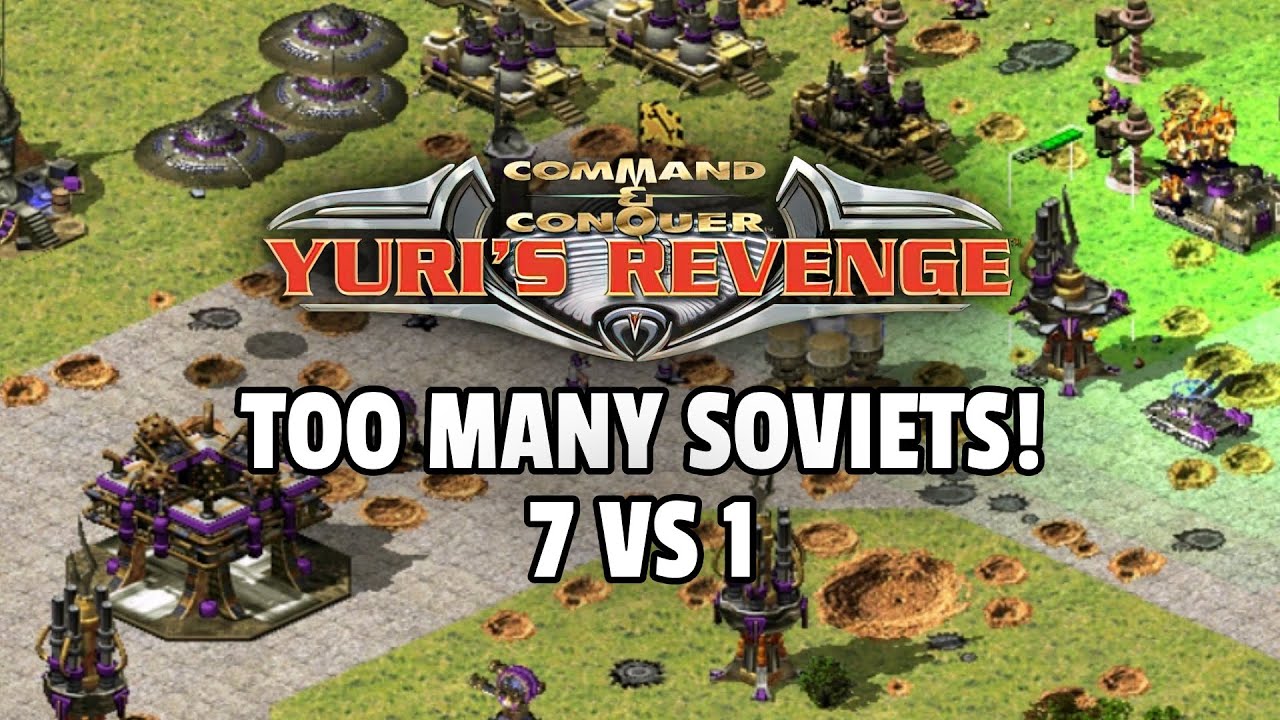 Red Alert 2 | Too Many Soviets! | (7 vs 1 + Superweapons)