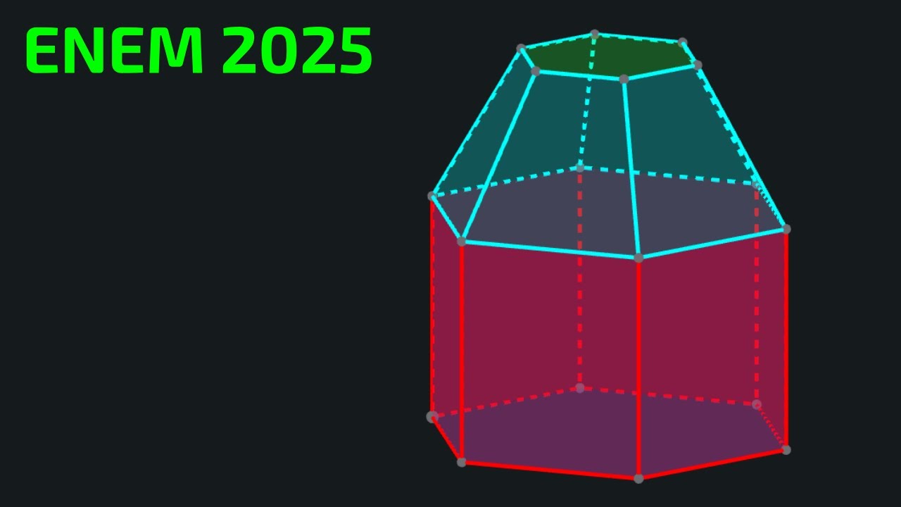ENEM 2025: 144 🔵 Sólidos Geométricos. Matemática.