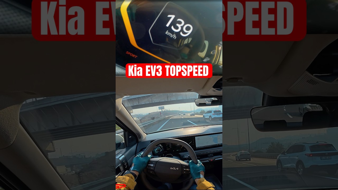 KIA EV3 204 ps - TOPSPEED #topspeed #acceleration #povtestdrive