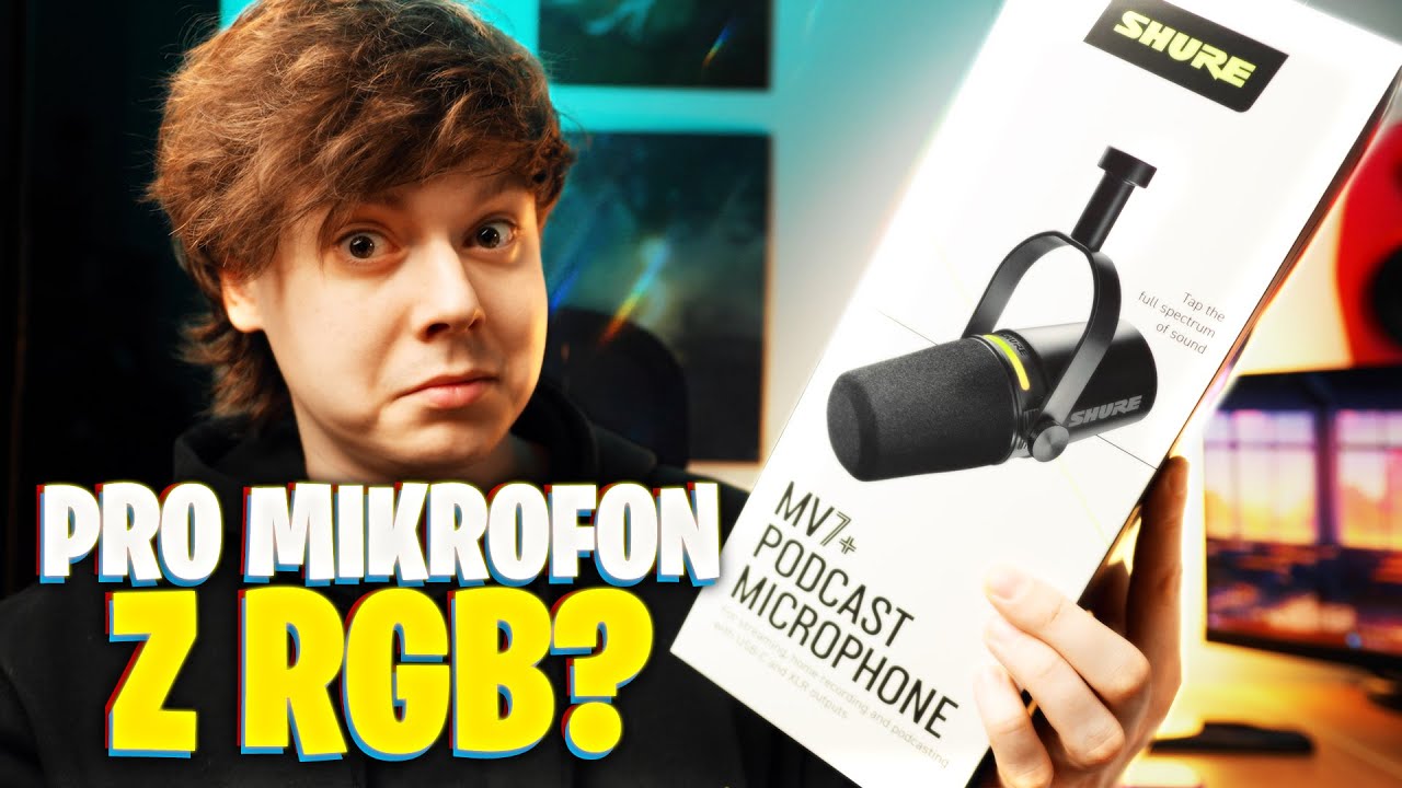 Jeszcze LEPSZY MIKROFON z RGB ❤️ SHURE MV7+ | Test i recenzja