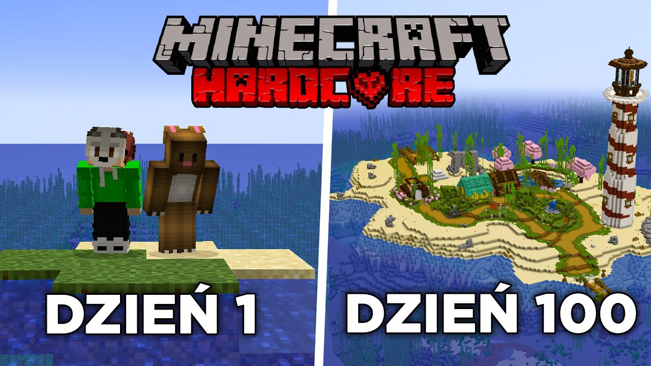 100 DNI w MINECRAFT DUO HARDCORE na BEZLUDNEJ WYSPIE