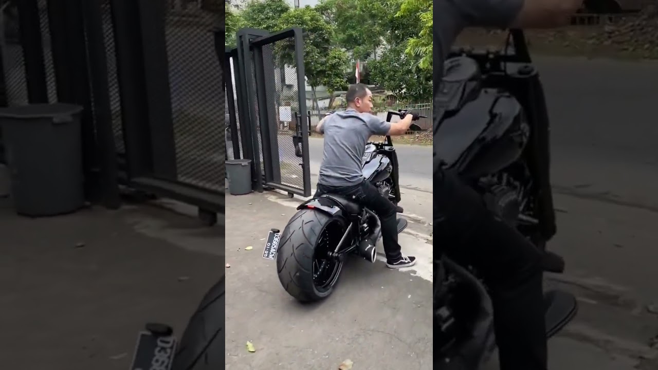 baru selesai modif eh malah tabrakan#shorts#harleydavidson#trail#modifikasi#modification#motorharley