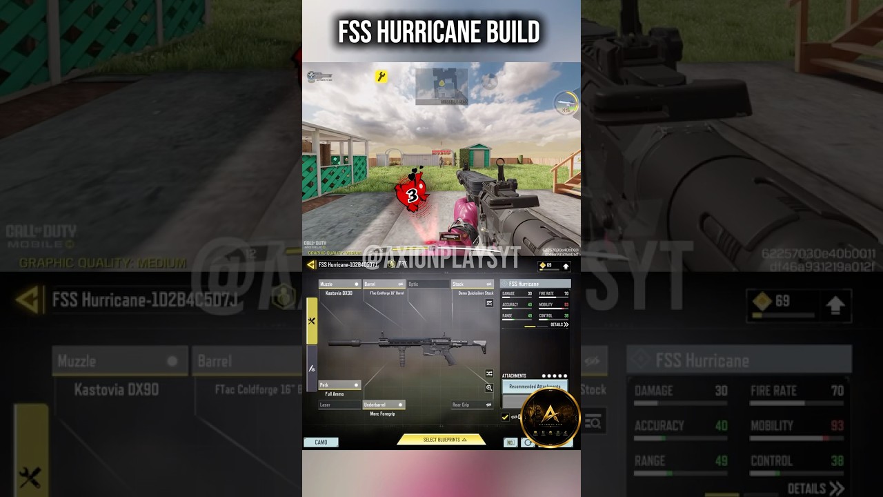 Сборка FSS Hurricane для 7-го сезона МП в COD Mobile 2026 #shorts #codm