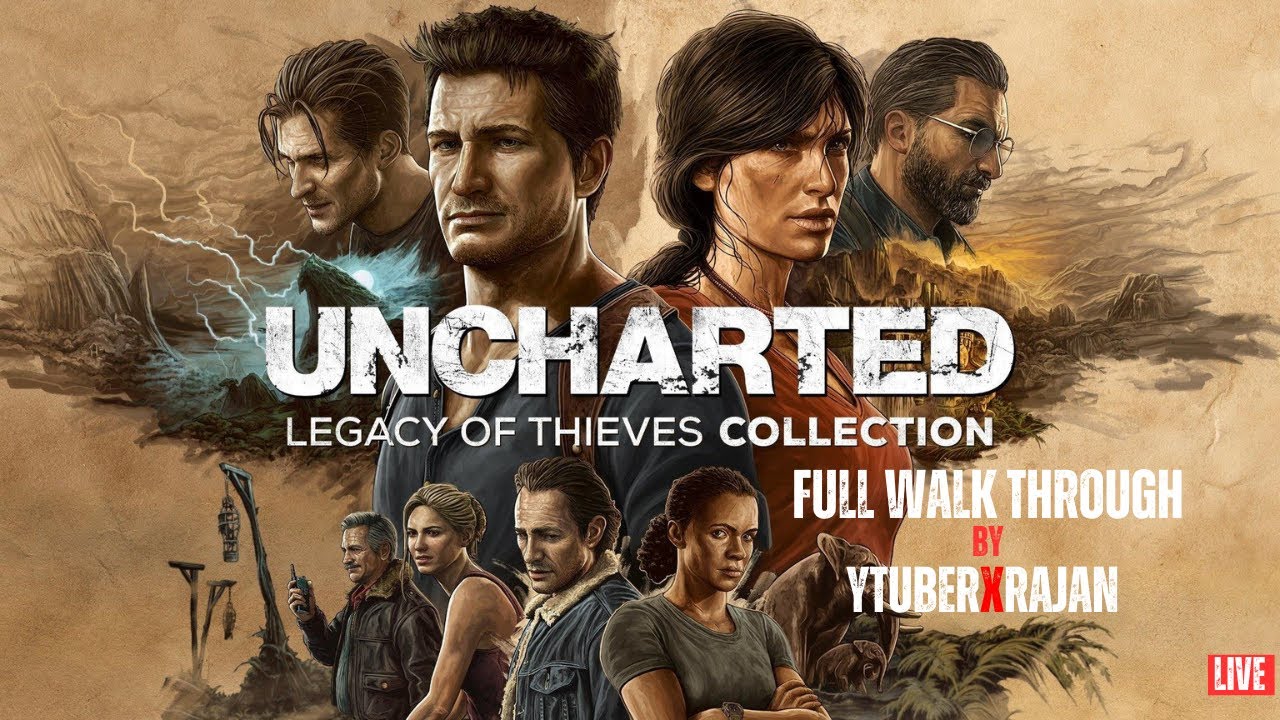 🔴Uncharted: Legacy of Thieves Collection |Part-1| Full Gameplay Walkthrough🔴@YTUBERxRAJAN​