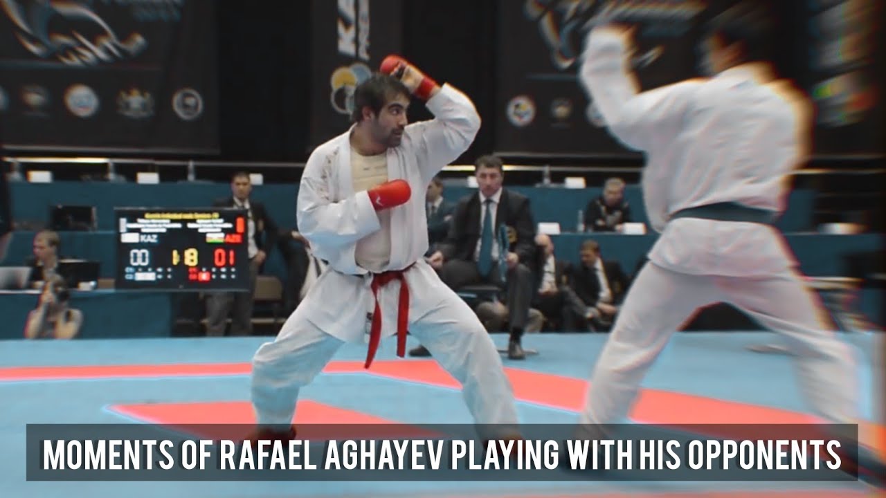 Moments of Rafael Aghayev playing with his opponents