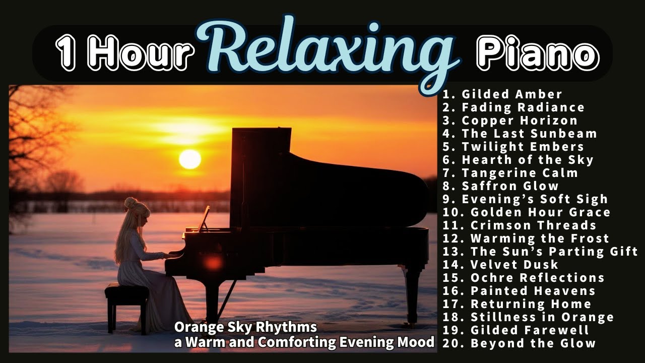 1 Hour of Relaxing Piano Music | Orange Sky Rhythms