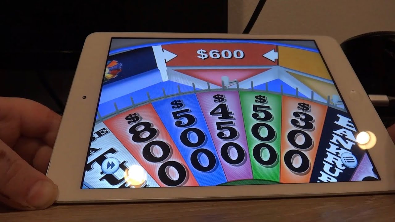 Wheel of Fortune iPad Run: Game 1