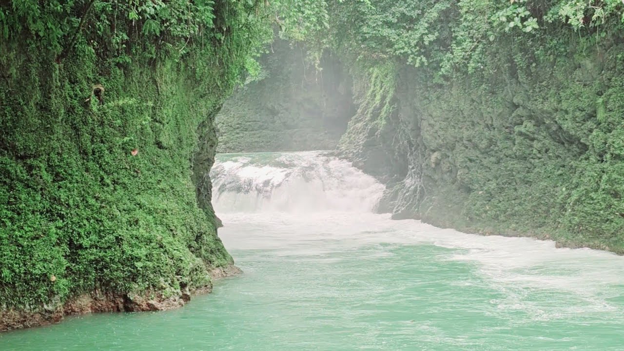 Philippines River Boat ride to Pinipisakan falls