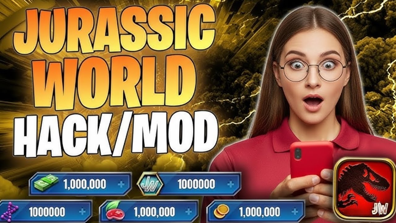 Jurassic World The Game Hack/Mod 🌎 Unlimited Coins, Cash & DNA (iOS/Android)