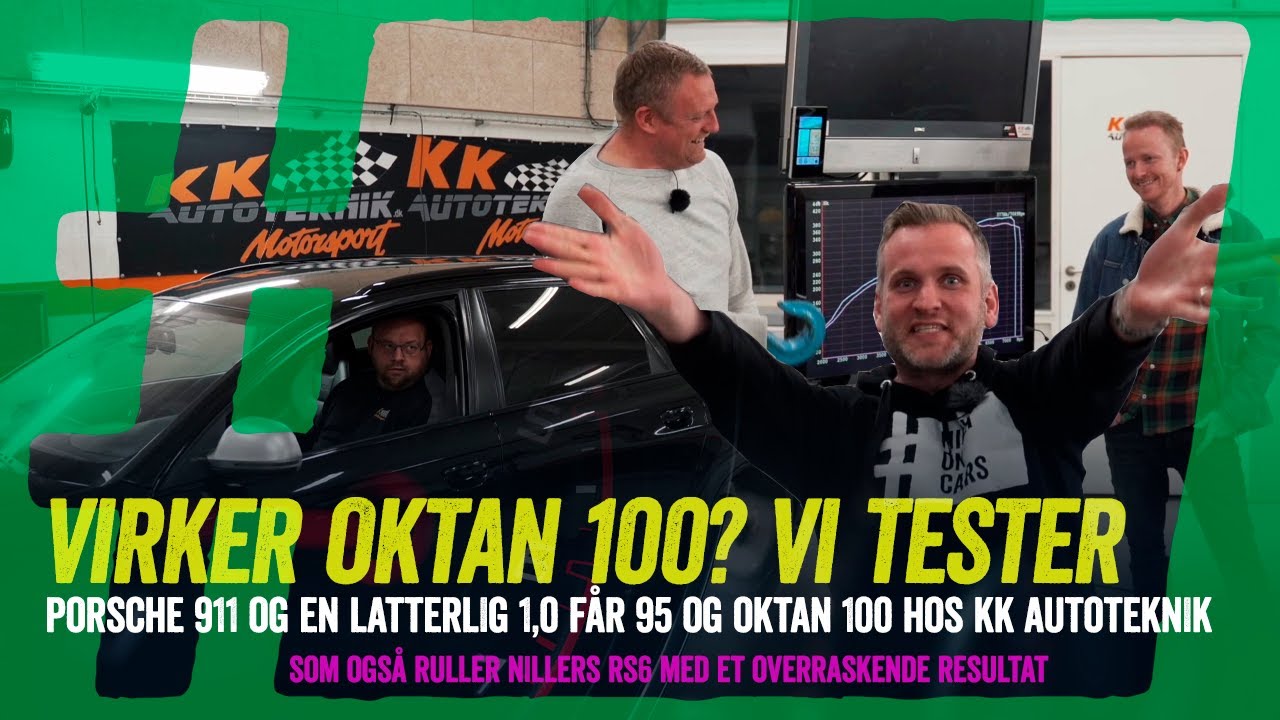 Test af Oktan 100 - giver højoktan benzin flere hestekræfter? Vi måler tre biler inkl. Nillers RS6