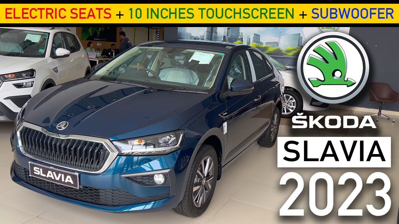 New Skoda SLAVIA 2023-24 - Style MT - New Features - On-road Price - Engine & Transmission Options !