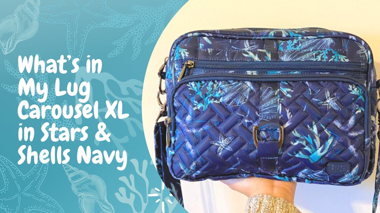 What’s in My Lug Carousel XL in Stars and Shells Navy