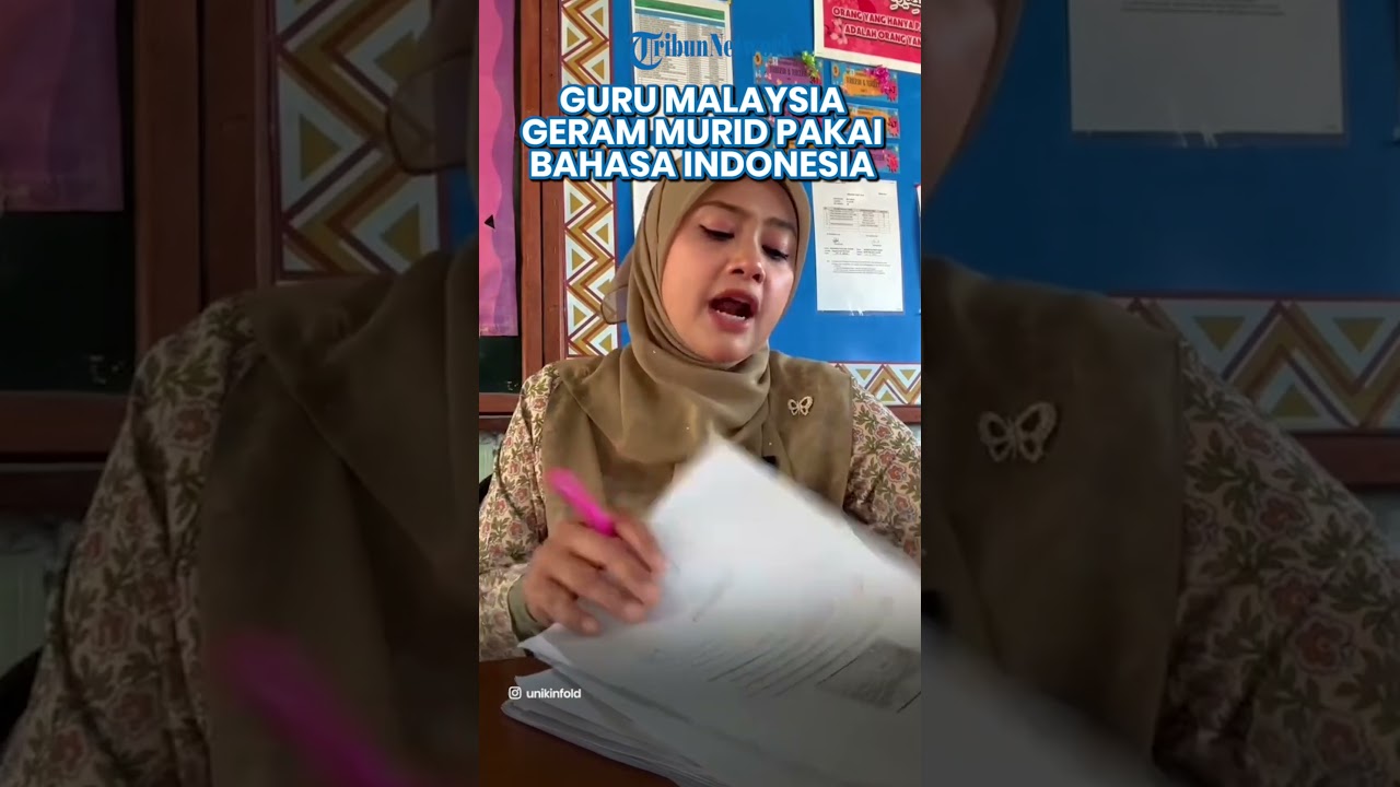VIRAL Video Guru Asal Malaysia Kesal, Muridnya Pakai Bahasa Indonesia saat Kerjakan PR