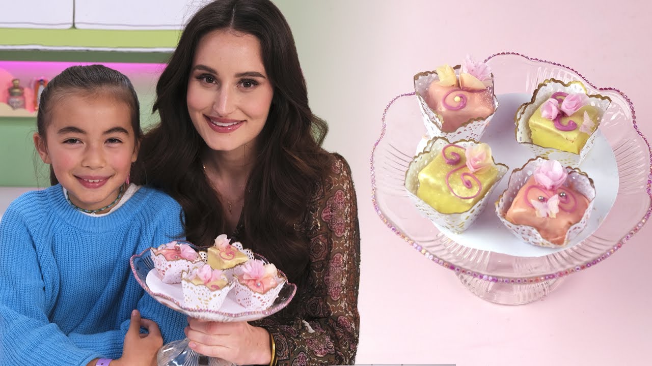 🌸 PETIT FOURS MET BLOEMETJES  - Recept | Jill