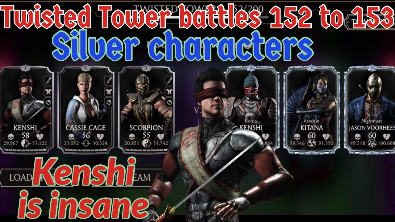 Twisted Tower battles 152 to 153 with silver characters
