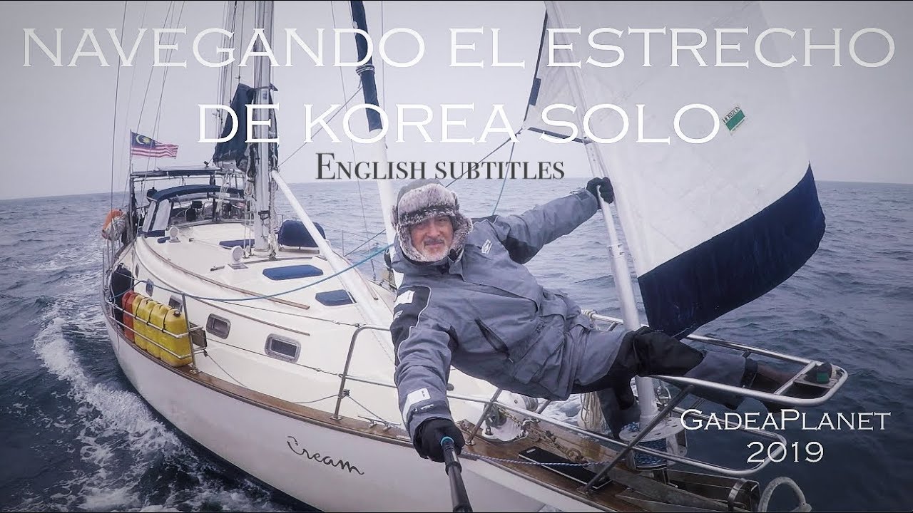 ESTRECHO DE KOREA SOLO Island Packet 40 Cream / Sailing the Korean Strait alone