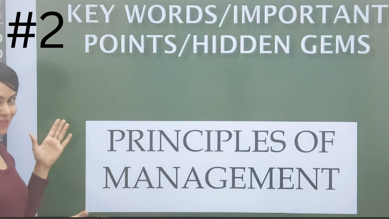 #2 KEYWORDS | PRINCIPLES OF MANAGEMENT | Chapter -2 Business Studies Class 12th | VCC |