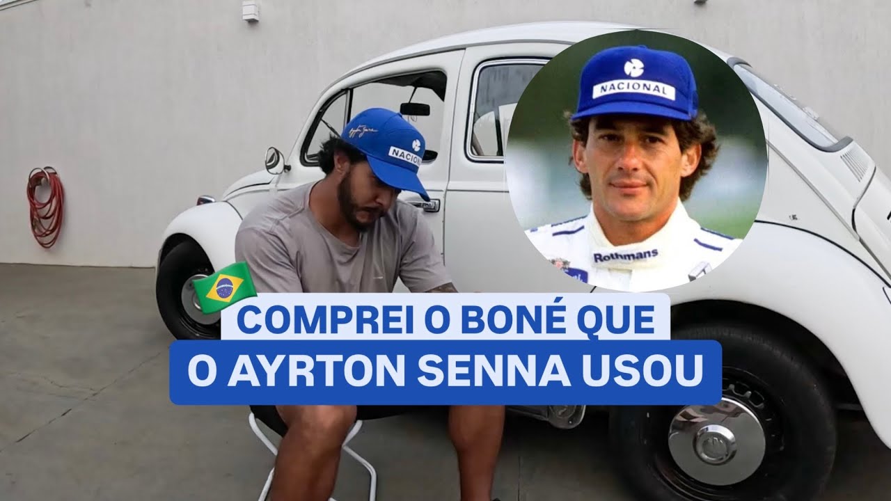 COMPREI O BONÉ NACIONAL DO AYRTON SENNA