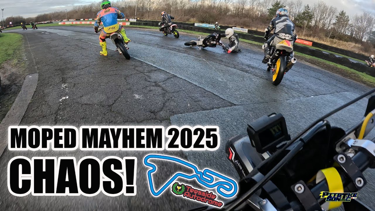 Полная бойня! | 4-часовой мопедный хаос 2025, автодром Тиссайд | #pitbike #pitbikeracing #minibike
