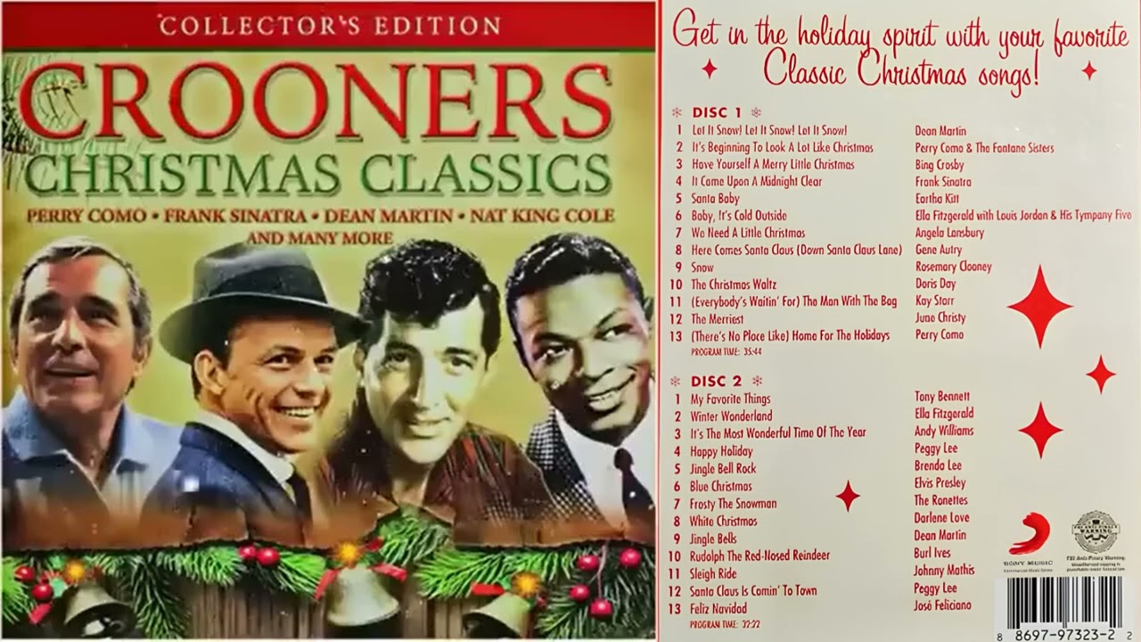 Classic Christmas Crooners, Nat King Cole, Frank Sinatra, Perry Como, Elvis Presley and More...
