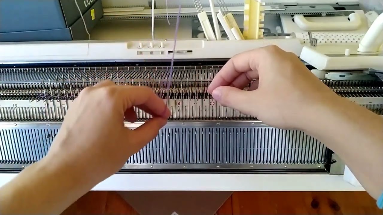 E-wrapping a cuff on a Brother KH868 and KR850 - slow version