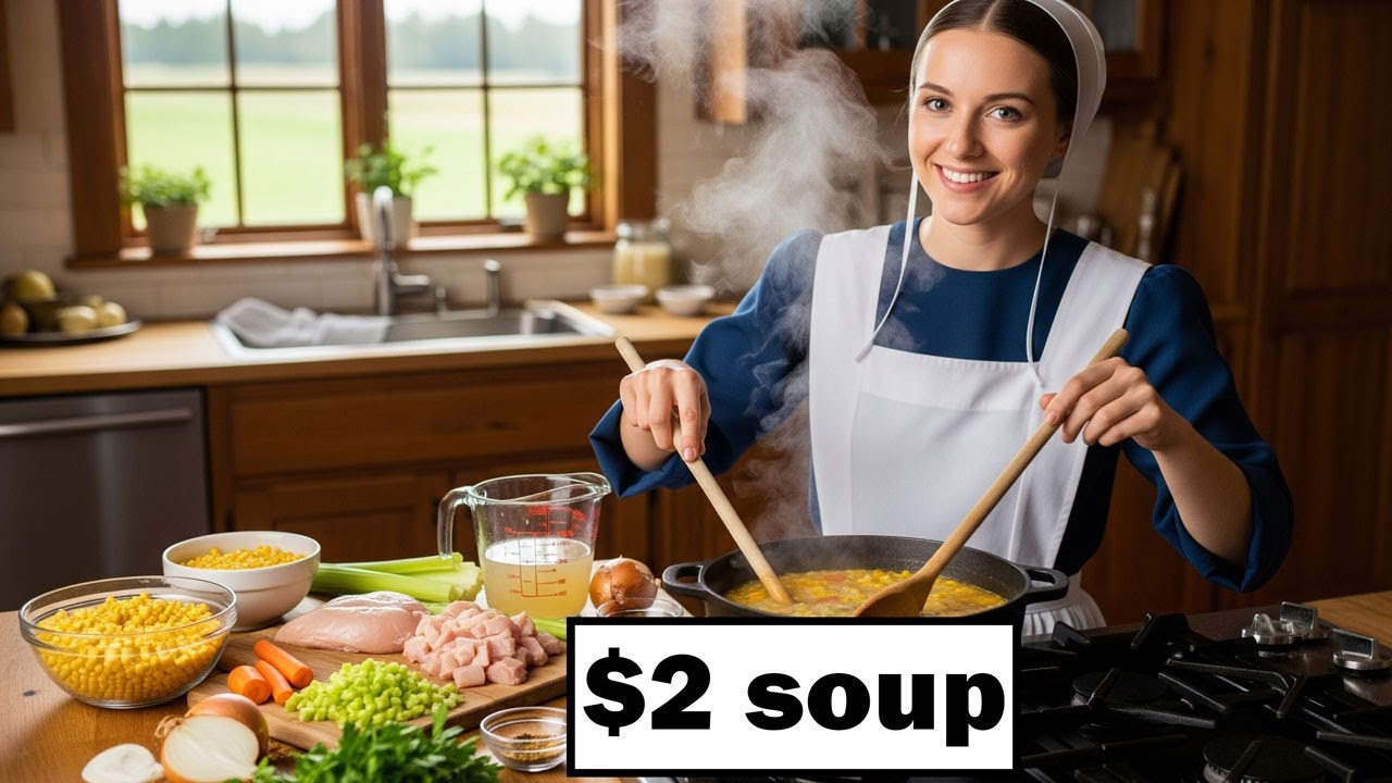 How do the Amish make chicken and corn soup?