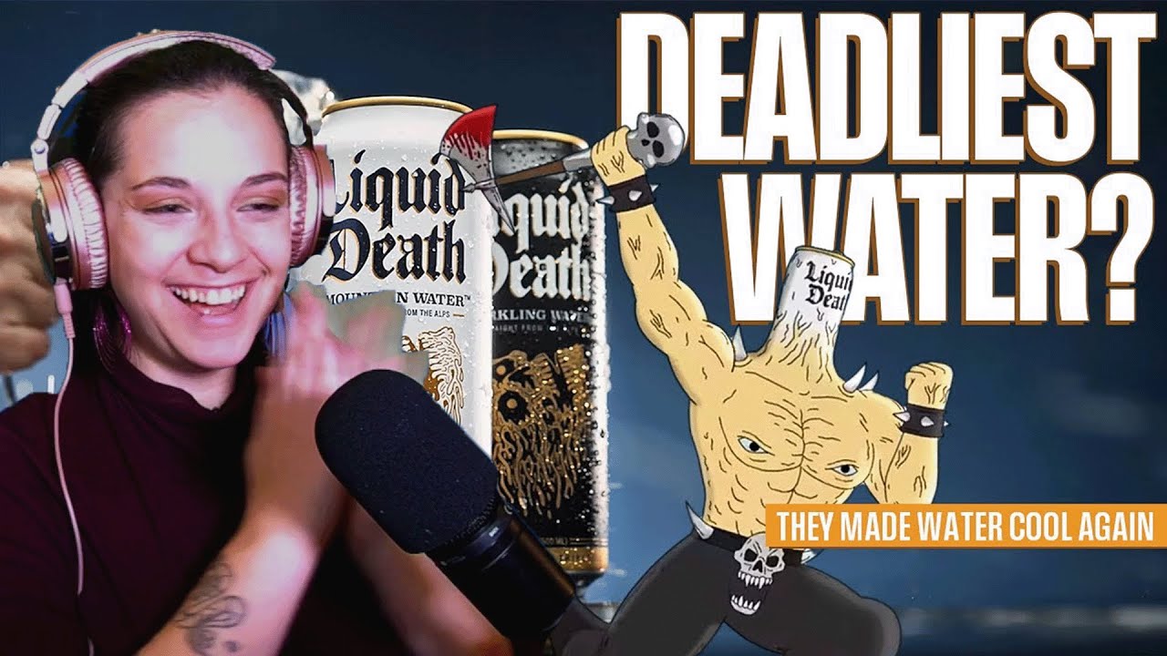 Bartender Reacts! The Deadliest Drink Ever-Liquid Death A Water Company-The Fat Files *Drink up!*