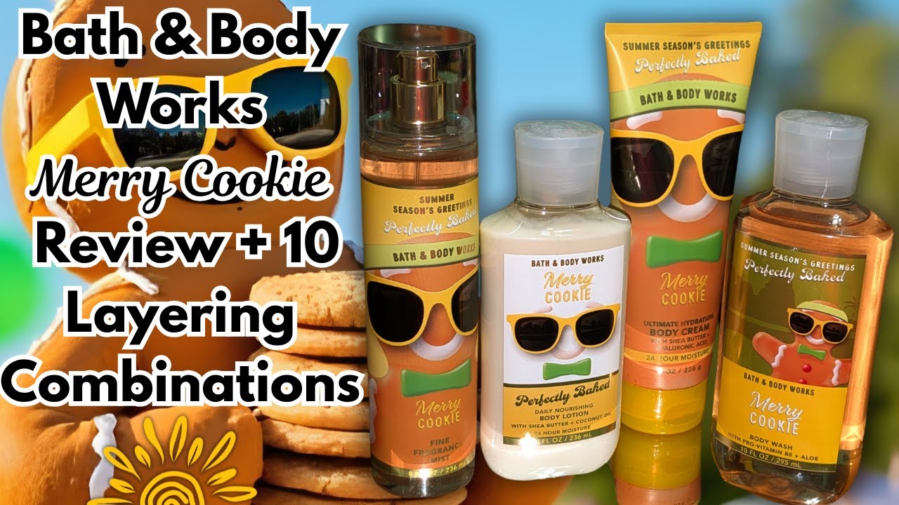(Review) 🍪 Merry Cookie Body Care + 10 Layering Combinations ▌Bath & Body Works #bathandbodyworks