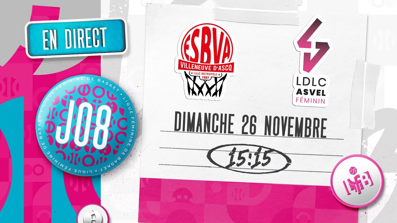 LFB 2023-2024 | Villeneuve d'Ascq - Lyon | J8