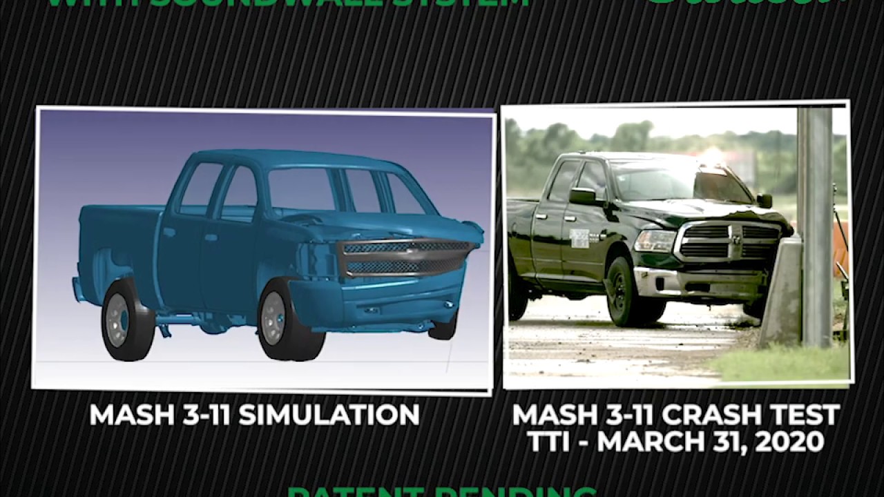 MASH TL-3 simulation vs crash test