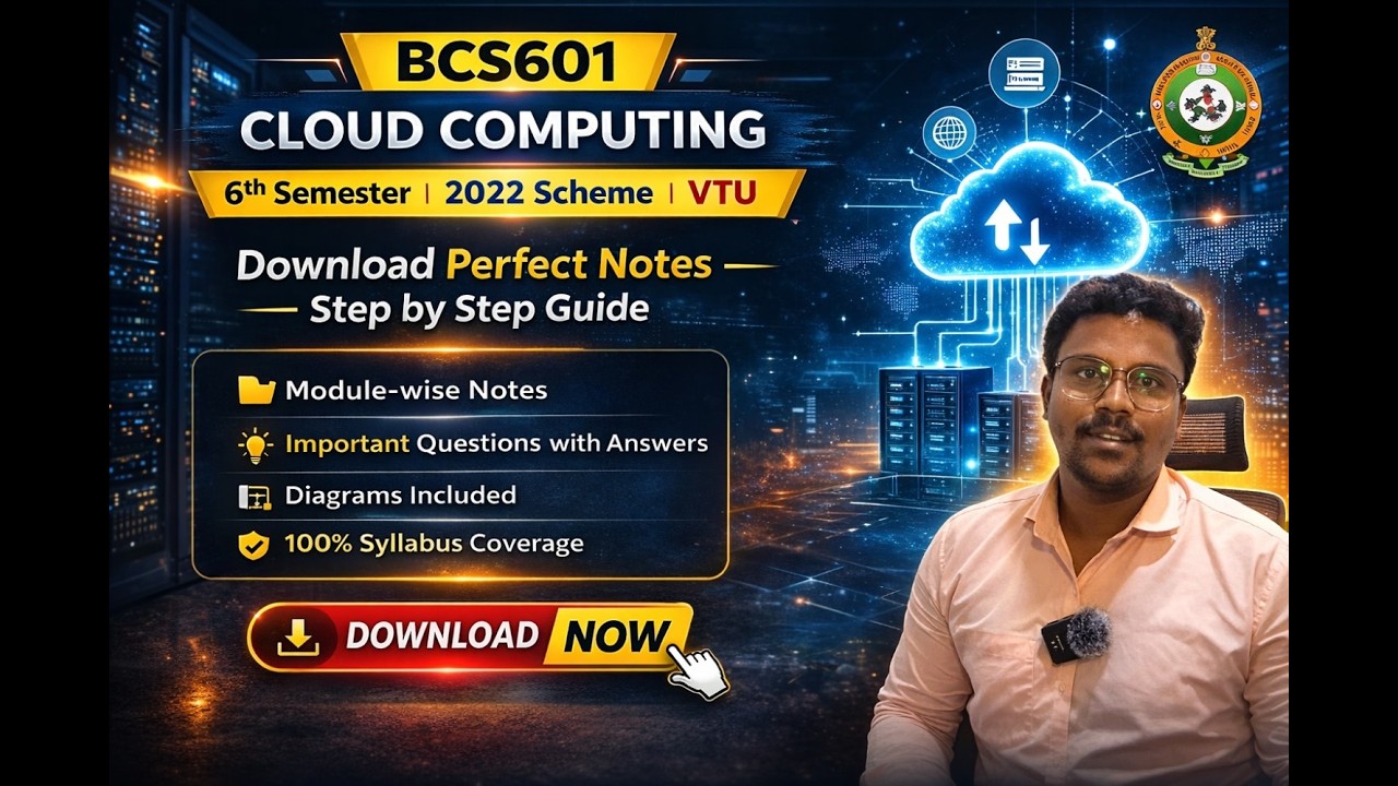 BCS601 | 2026 | UPDATED ALL 5 MODULE WISE NOTES |  HOW TO DOWNLOAD | 6TH SEMESTER 2022 SCHEME VTU