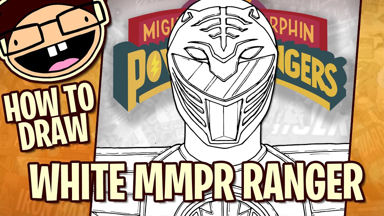 How to Draw WHITE RANGER / TOMMY (Mighty Morphin Power Rangers) | Narrated Step-by-Step Tutorial