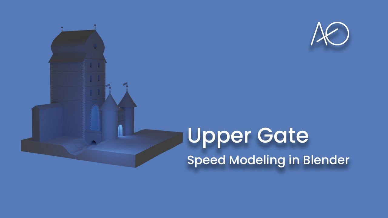 Obertor in Isny im Allg&auml;u - Speedmodeling in Blender 2.82