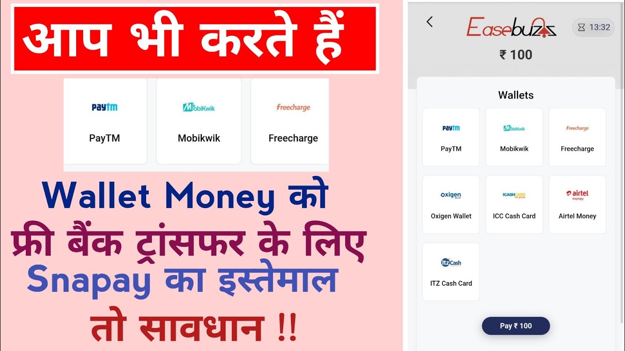 Free Transfer Wallet Money To Bank Account Using Snapay | What is the truth?