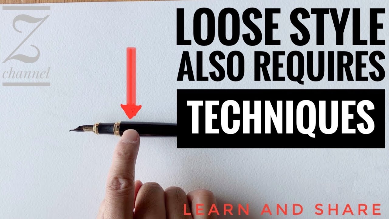 Loose style also requires technique/Urban sketching/Watercolor and ink sketch/Fountain pen drawings