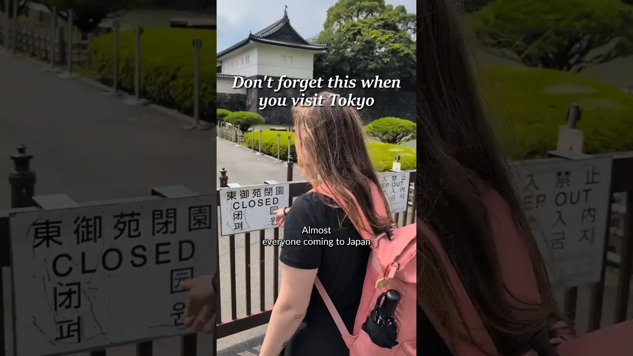 Remember you can't actually go into the imperial Palace gardens everyday#japantravel #tokyotrip