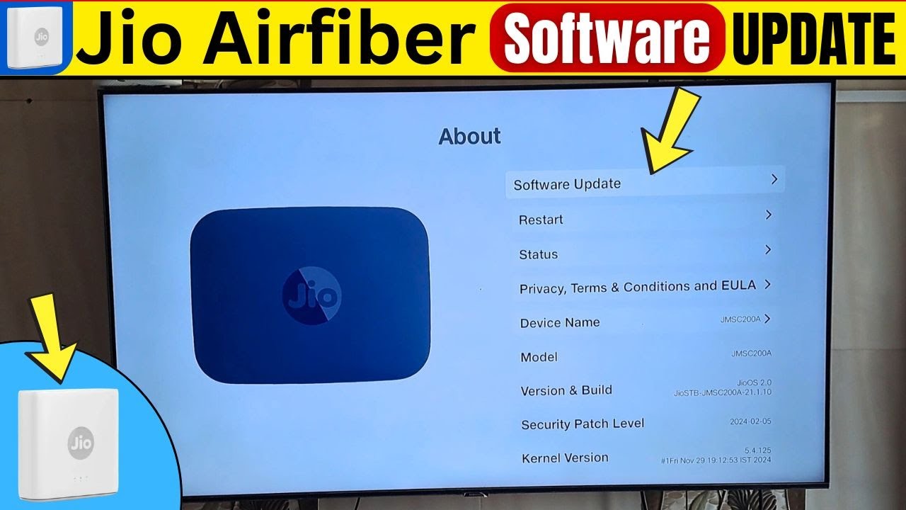 Jio Air Fiber Software Update | How to Update Jio Air Fiber | Jio Setup Box Software Update | Router