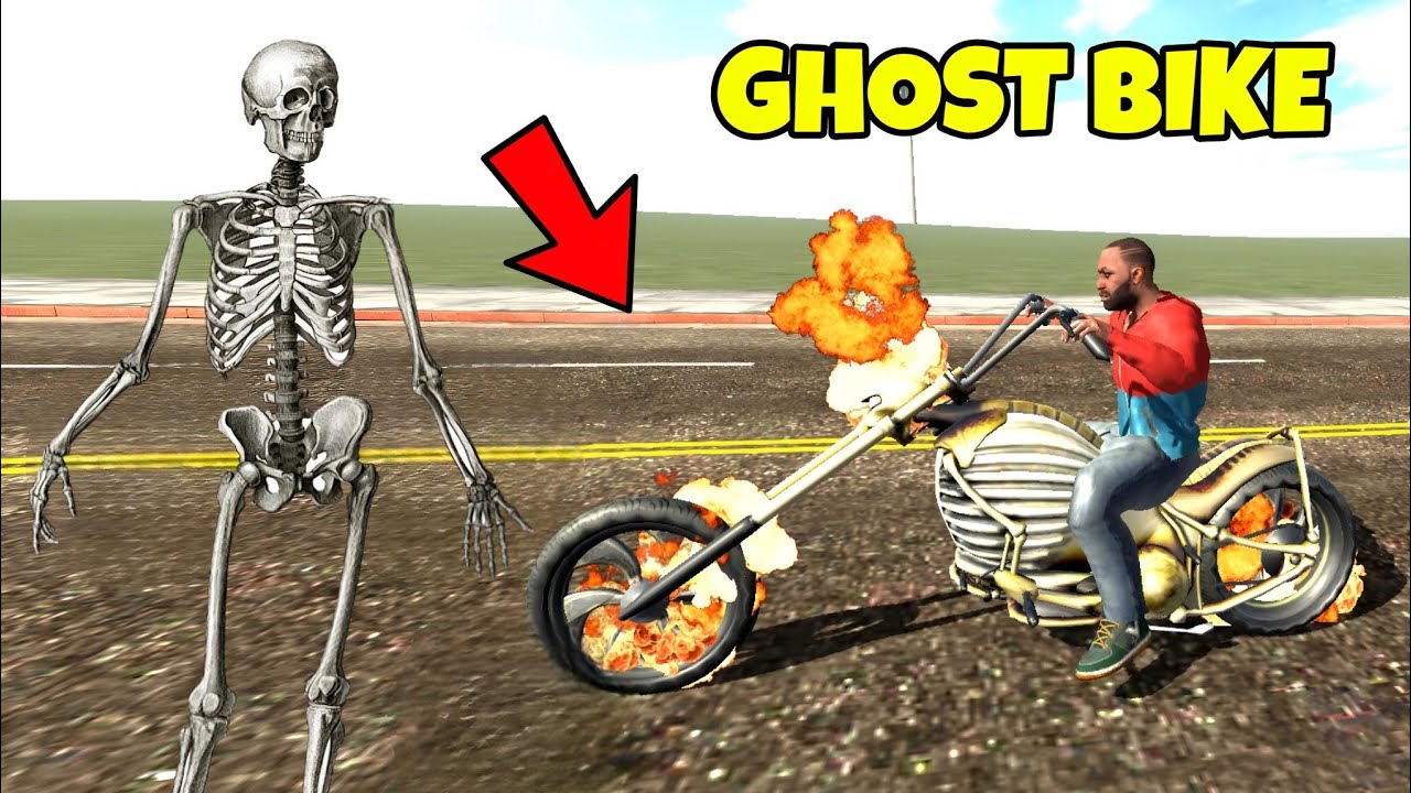 FRANKLIN STEALING GHOST BIKE 💀 INDIAN BIKE DRIVING 3D STORIES