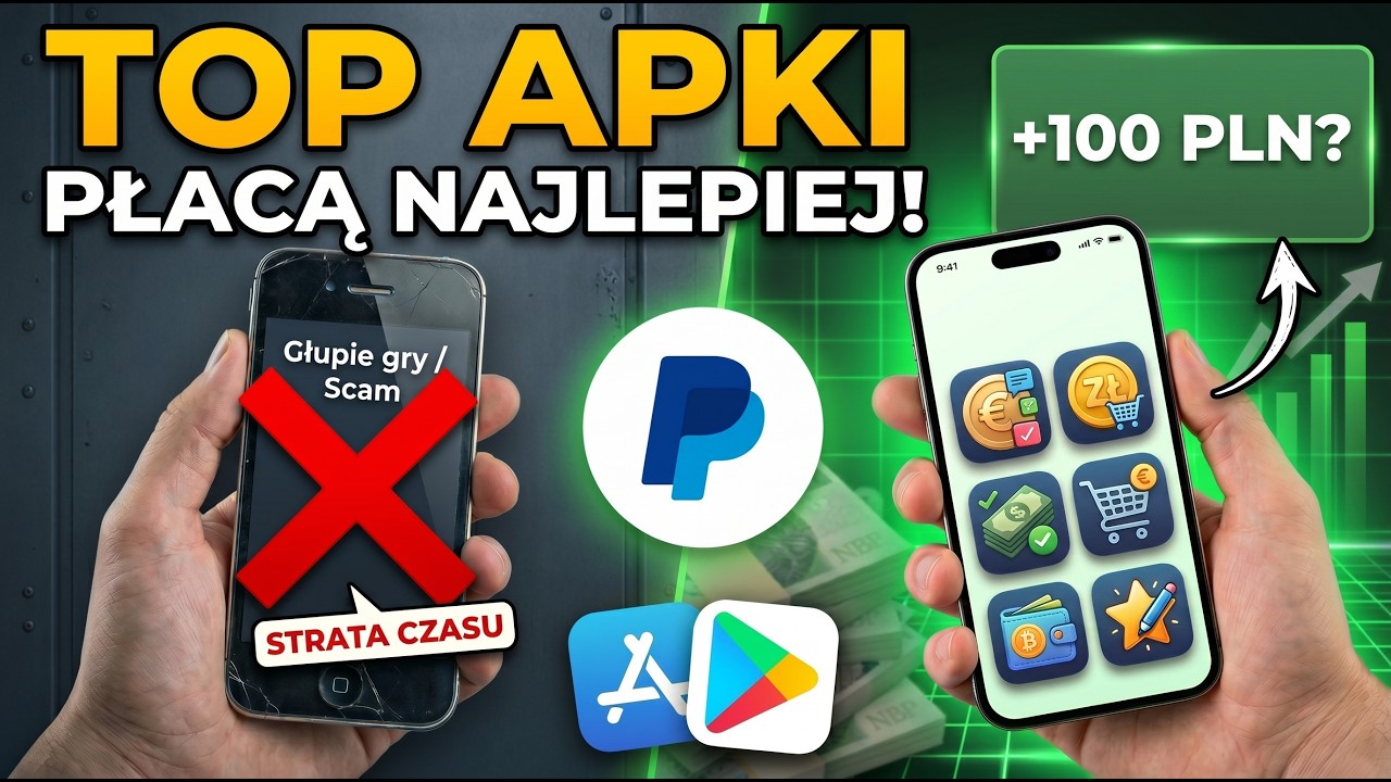 Najlepsze APLIKACJE DO ZARABIANIA na telefonie w 2026 📱 (Bez Ściemy)
