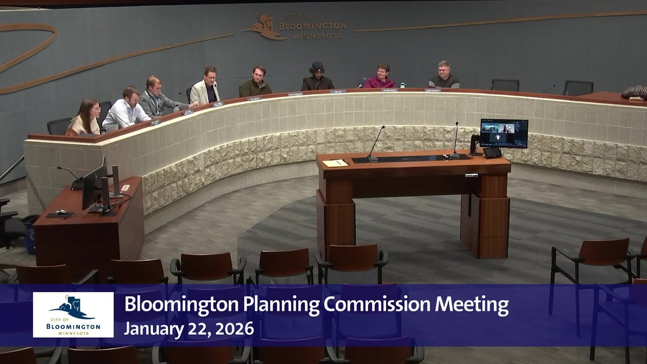 January 22, 2026 Bloomington Planning Commission Meeting