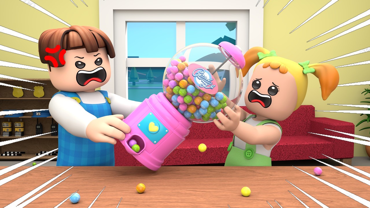 ROBLOX Брукхейвен 🏡RP - ЗАБАВНЫЕ МОМЕНТЫ: Сражение у автомата с жевательной резинкой - Анимация R...