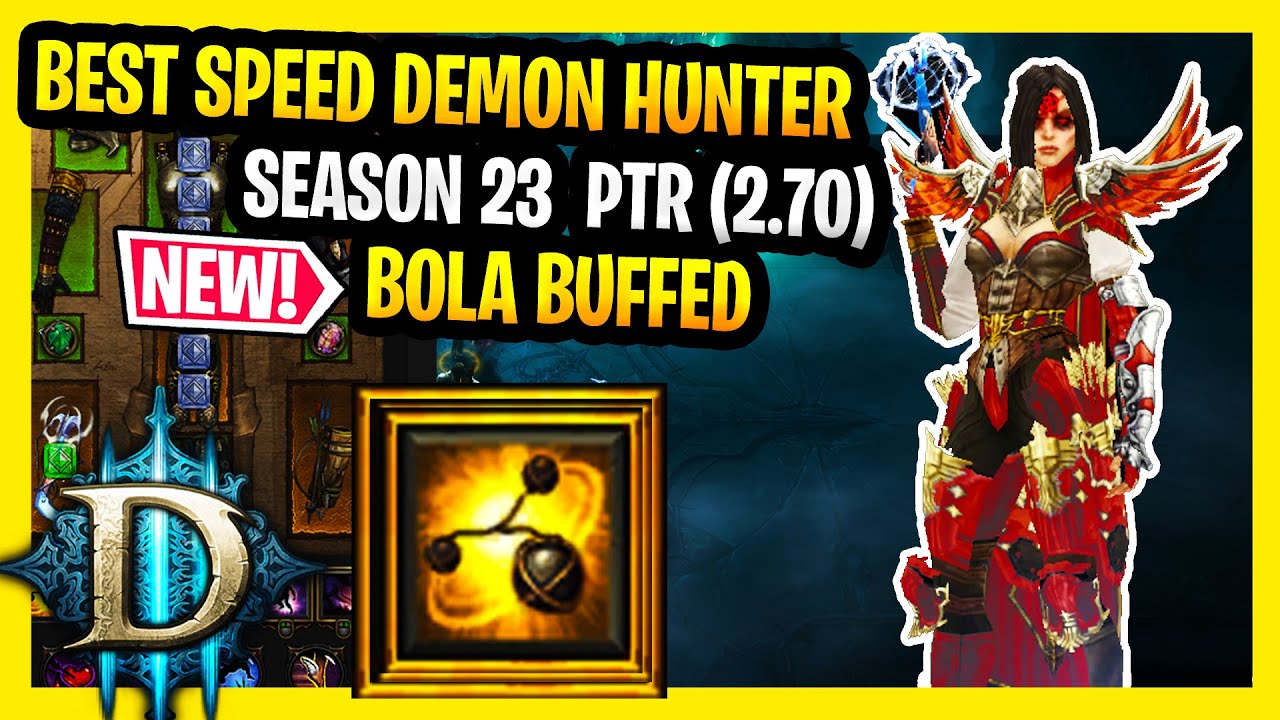 Diablo 3 Best Demon Hunter Build for Speed T16 Bola GoD Demon Hunter Season 23 Demon Hunter Guide