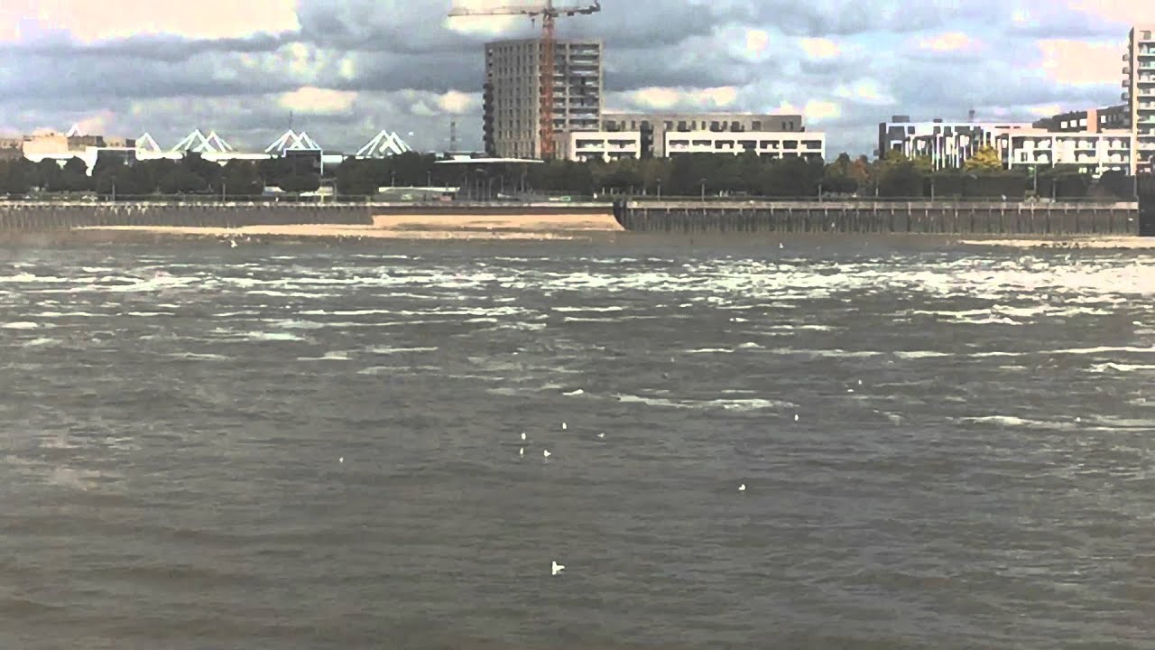 Thames barrier in action