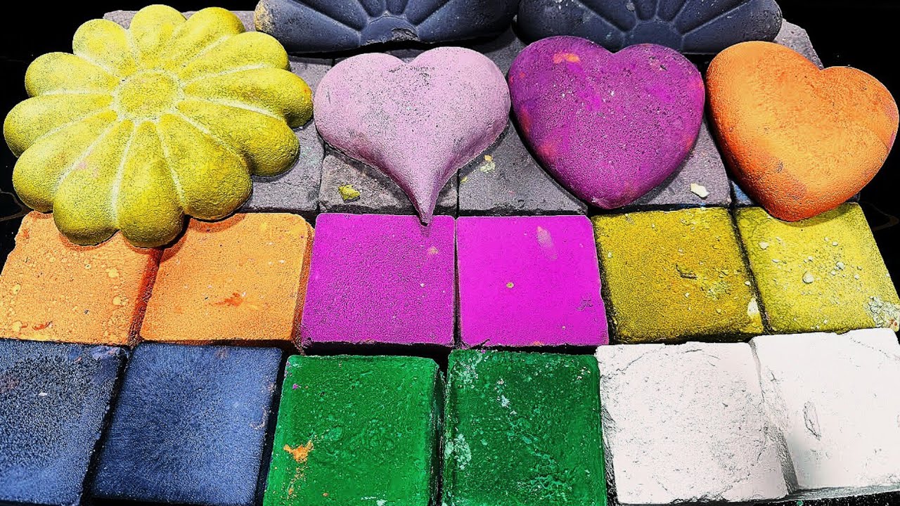 Colourful Soft Blocks by @ColourChalk | Oddly Satisfying | Relaxing Sound | Please Subscribe ❤️