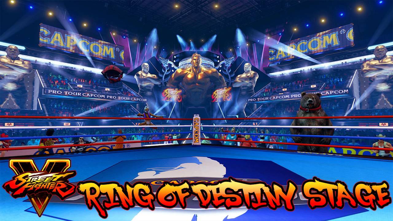 Street Fighter V / 5 RING OF DESTINY STAGE Theme [All Parts Mix]