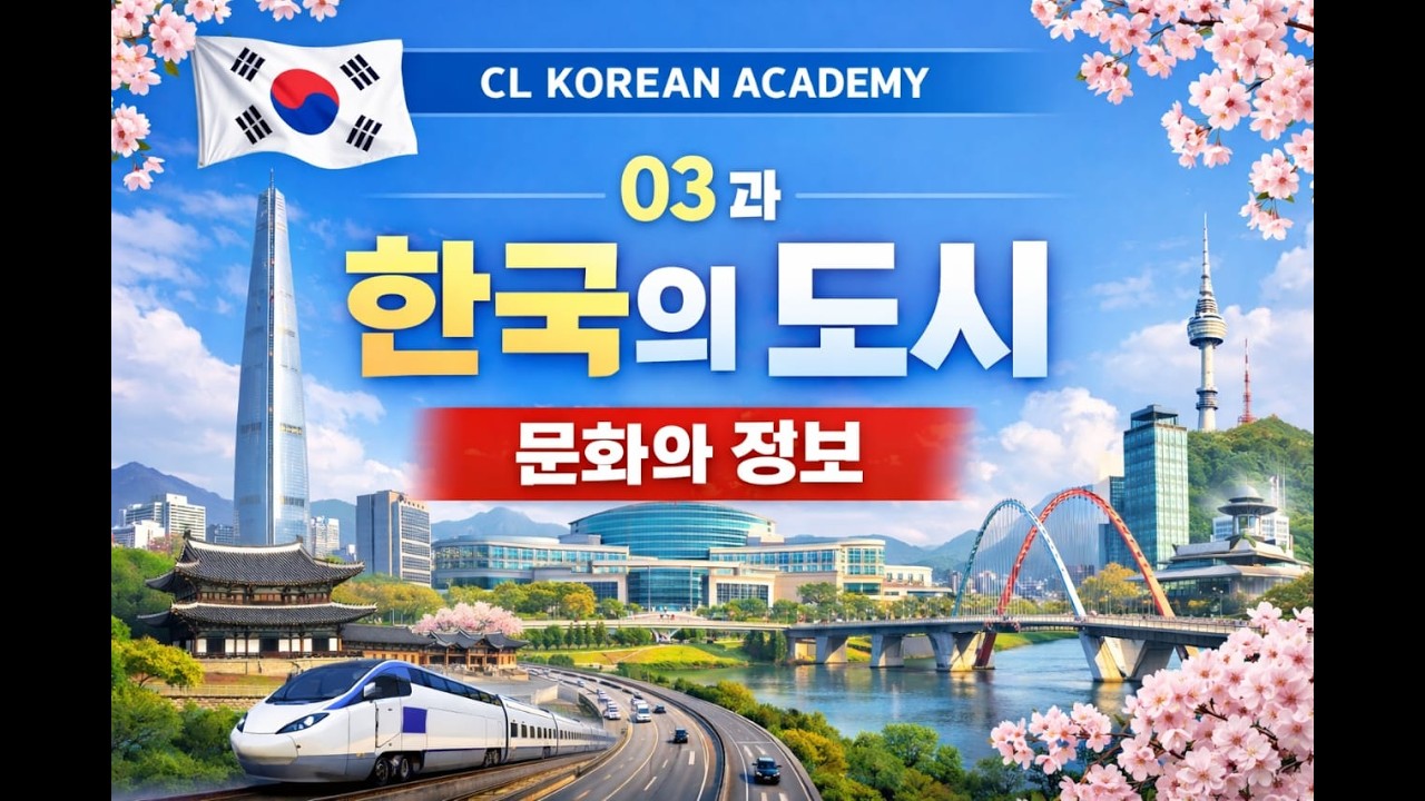 03과 문화와 정보 | 한국의 도시 🇰🇷 | EPS-TOPIK Korean Lesson | C.L Korean Academy