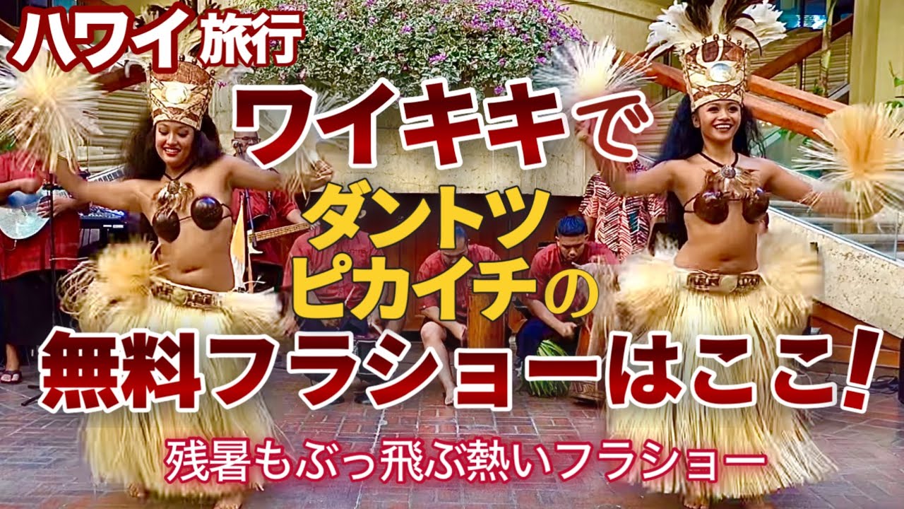 【ハワイ旅行】残暑をぶっ飛ばす熱いワイキキの無料フラショーはここだ！ワイキキで観れる無料フラショーはここがピカいち！ダントツだったのに…|ハワイの今|ワイキキ最新情報|