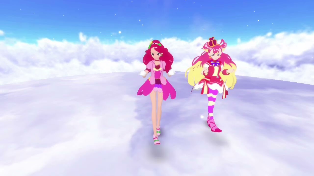 (MMD) Miracle tto♥Link Ring! (Cure Grace and Cure Wonderful MMD Dance Cover) (First MMD Video)