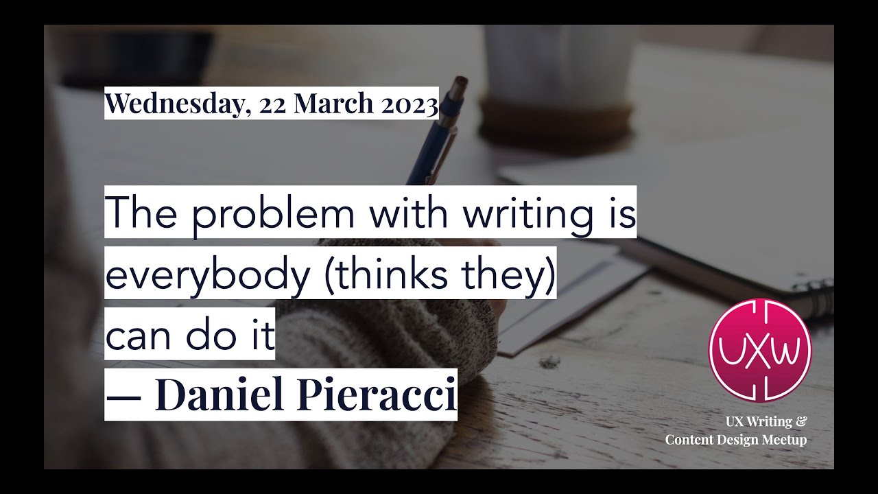 The problem with writing is everybody (thinks they) can do it – with Daniel Pieracci